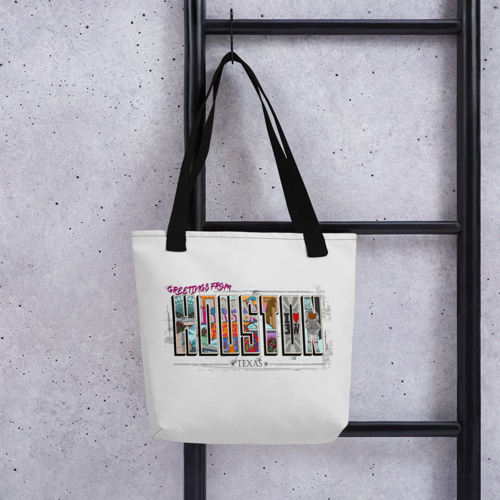 Houston Post Card Style Tote bag
