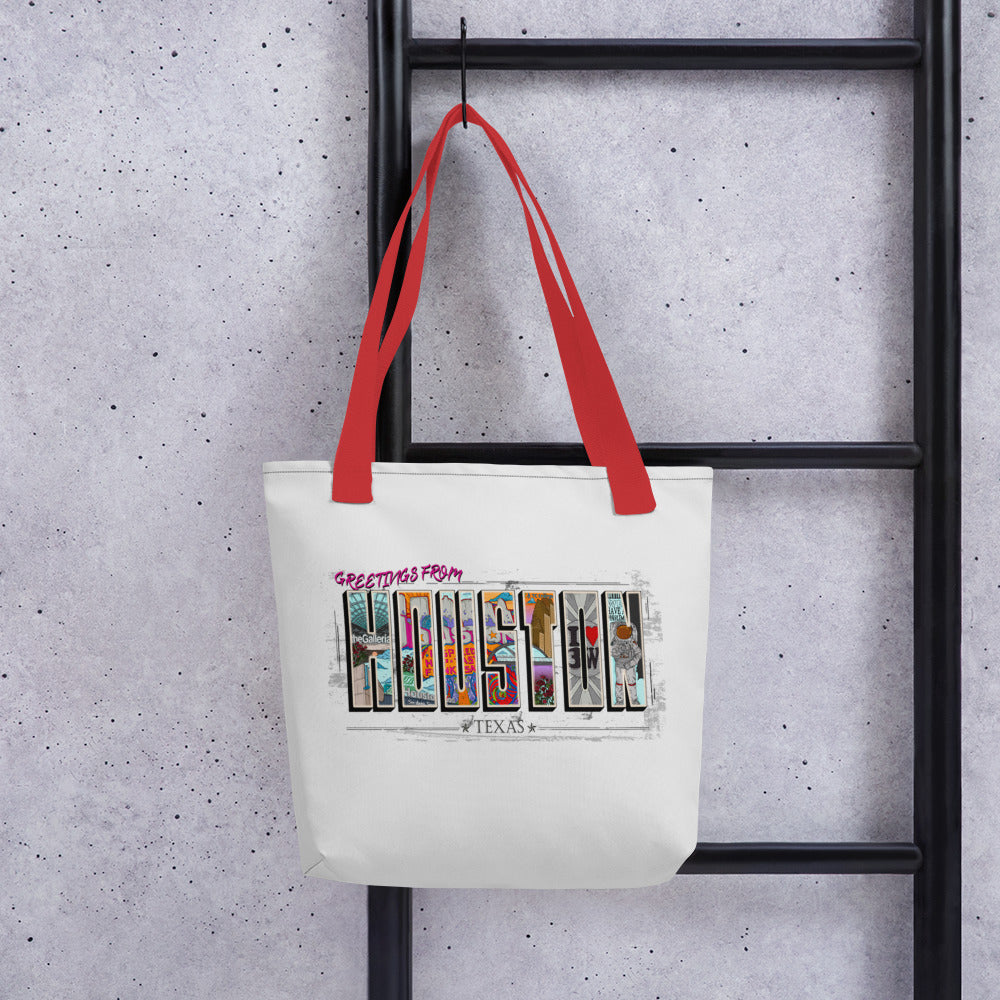 Houston Post Card Style Tote bag