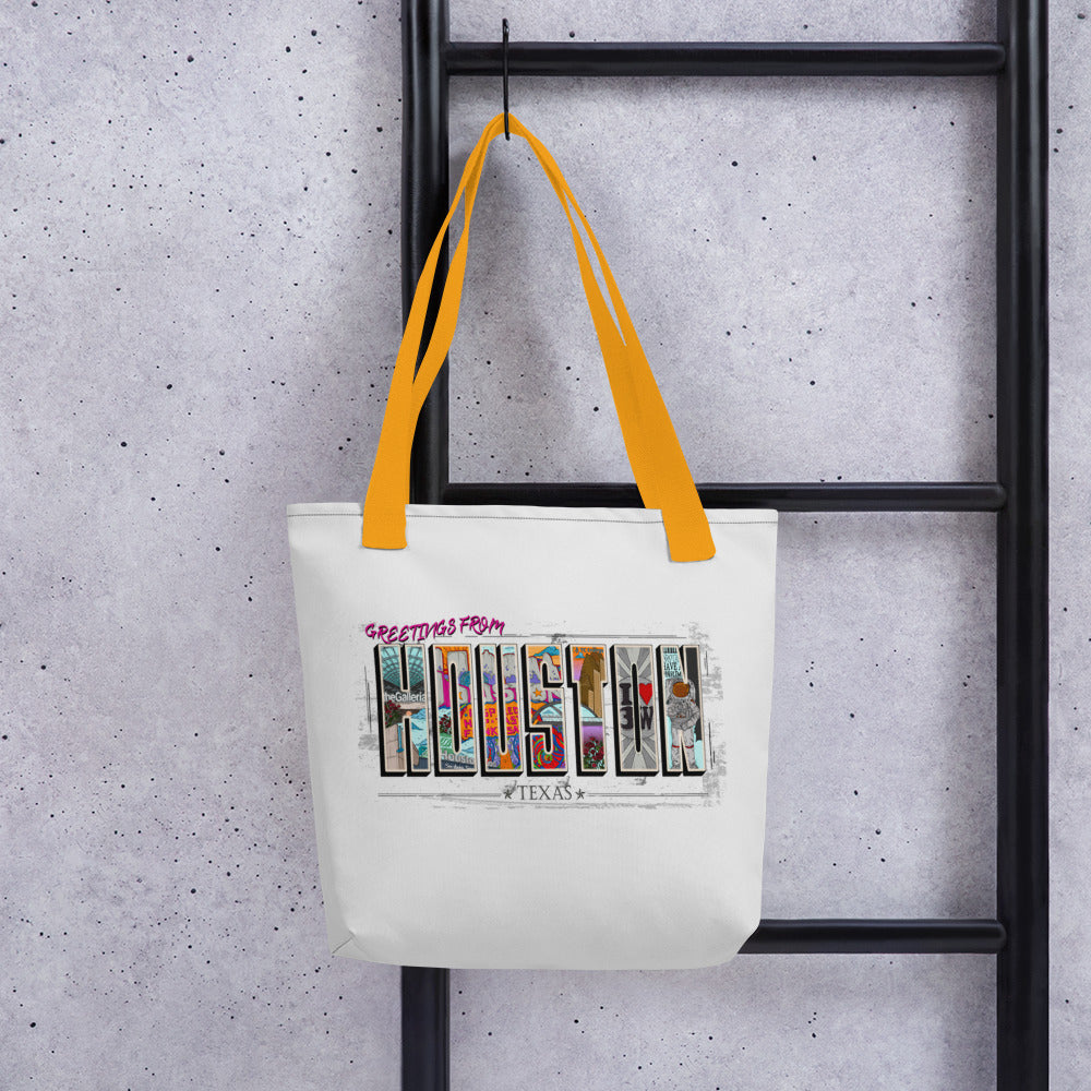 Houston Post Card Style Tote bag