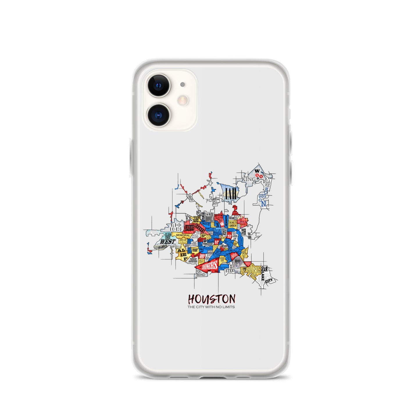 Houston Map iPhone Case
