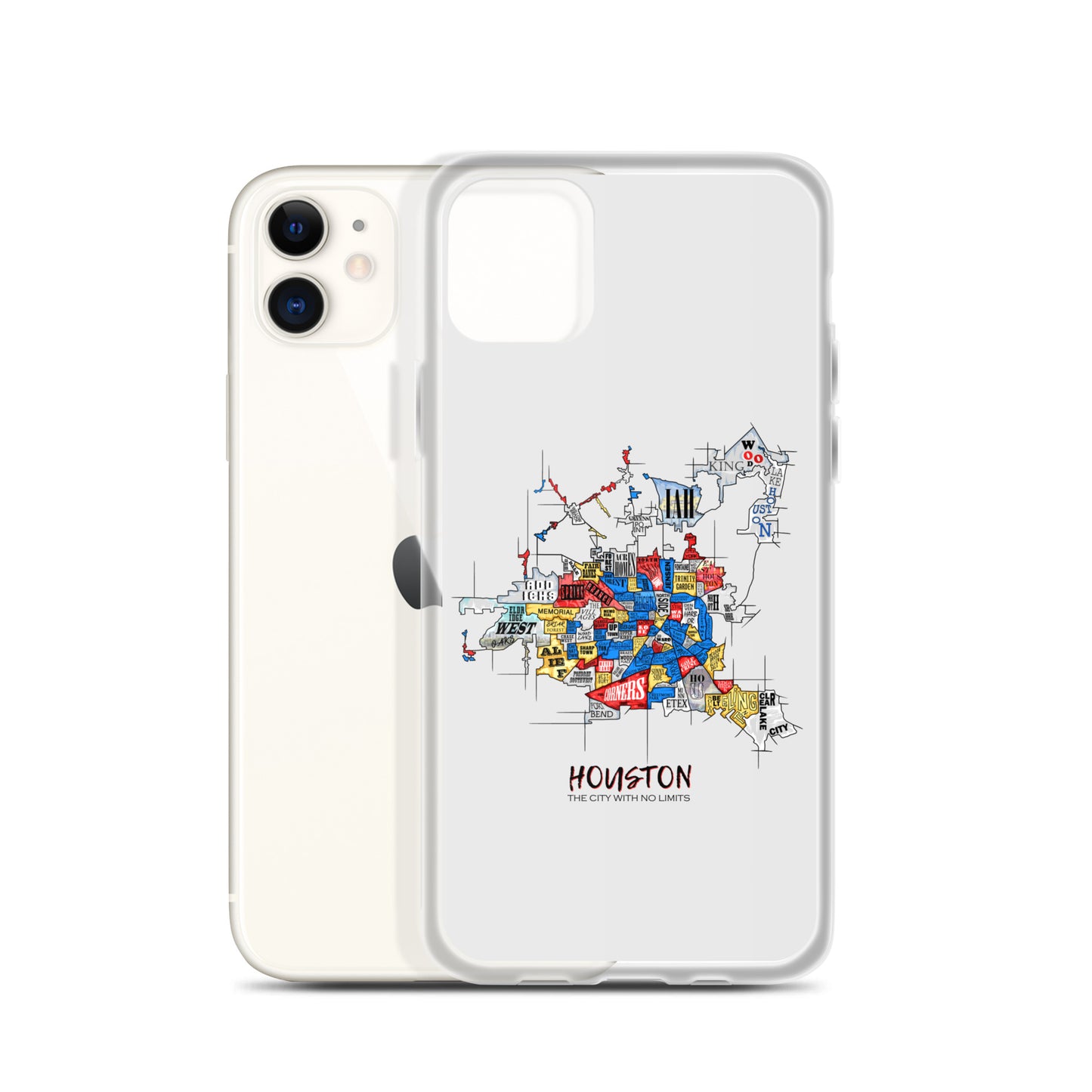 Houston Map iPhone Case