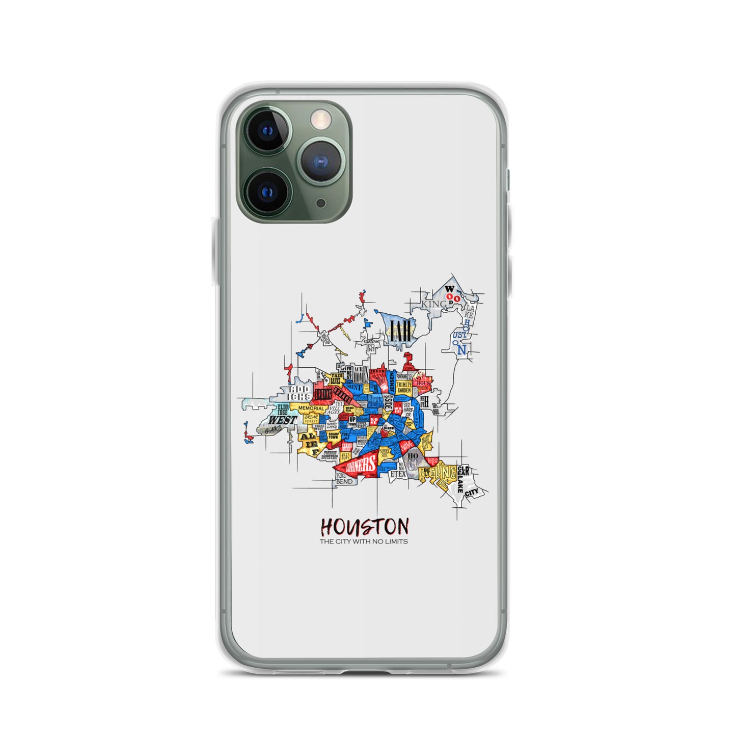 Houston Map iPhone Case