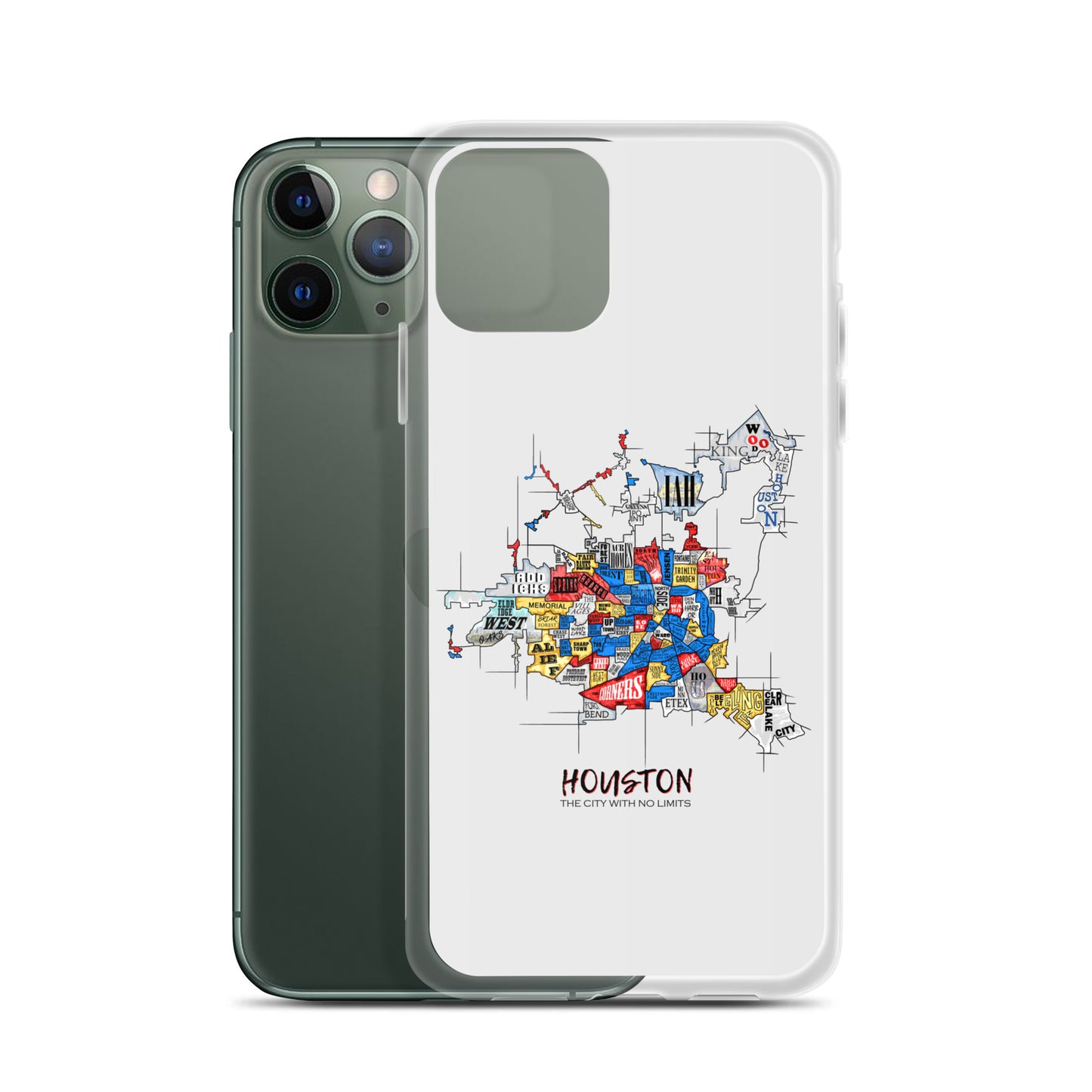 Houston Map iPhone Case