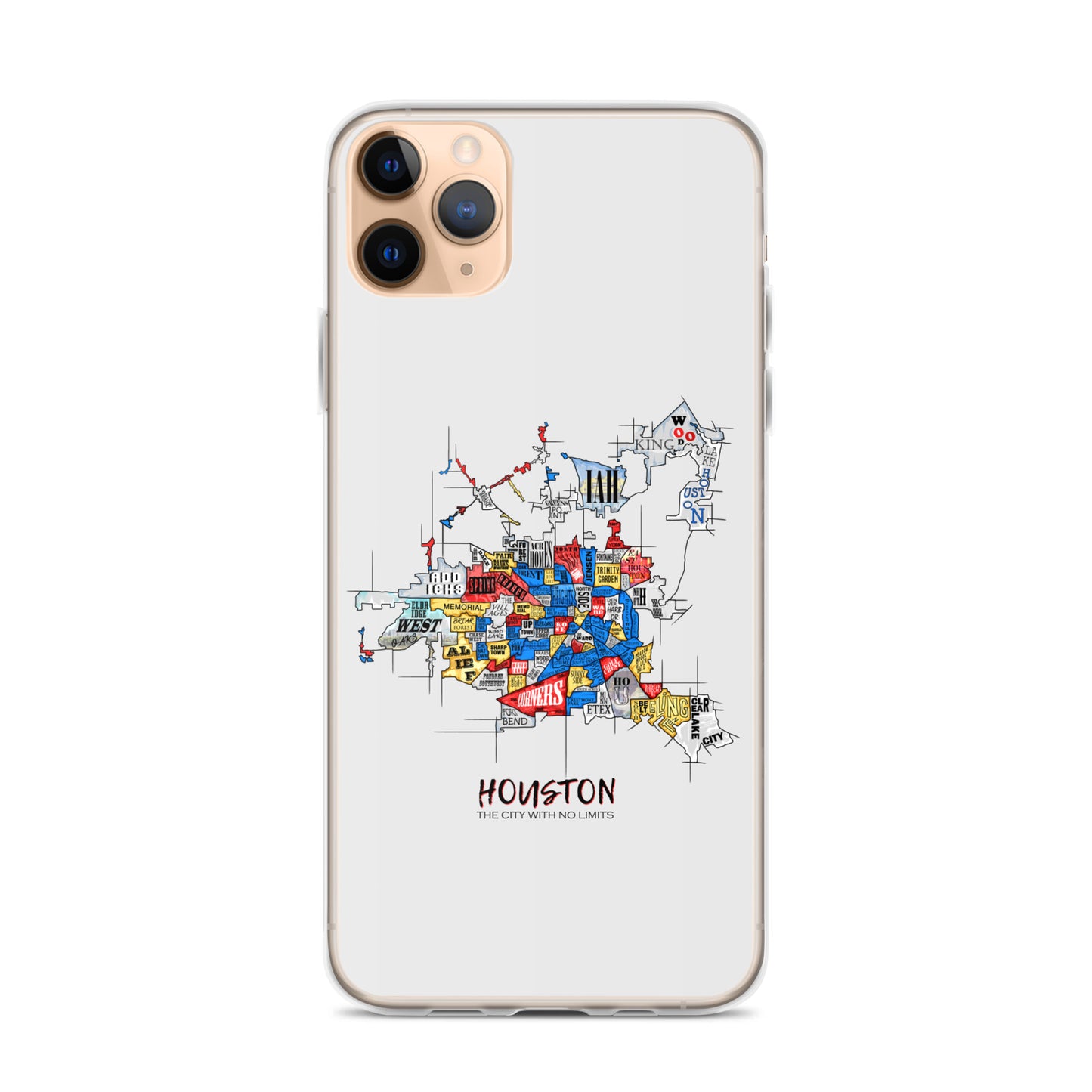 Houston Map iPhone Case