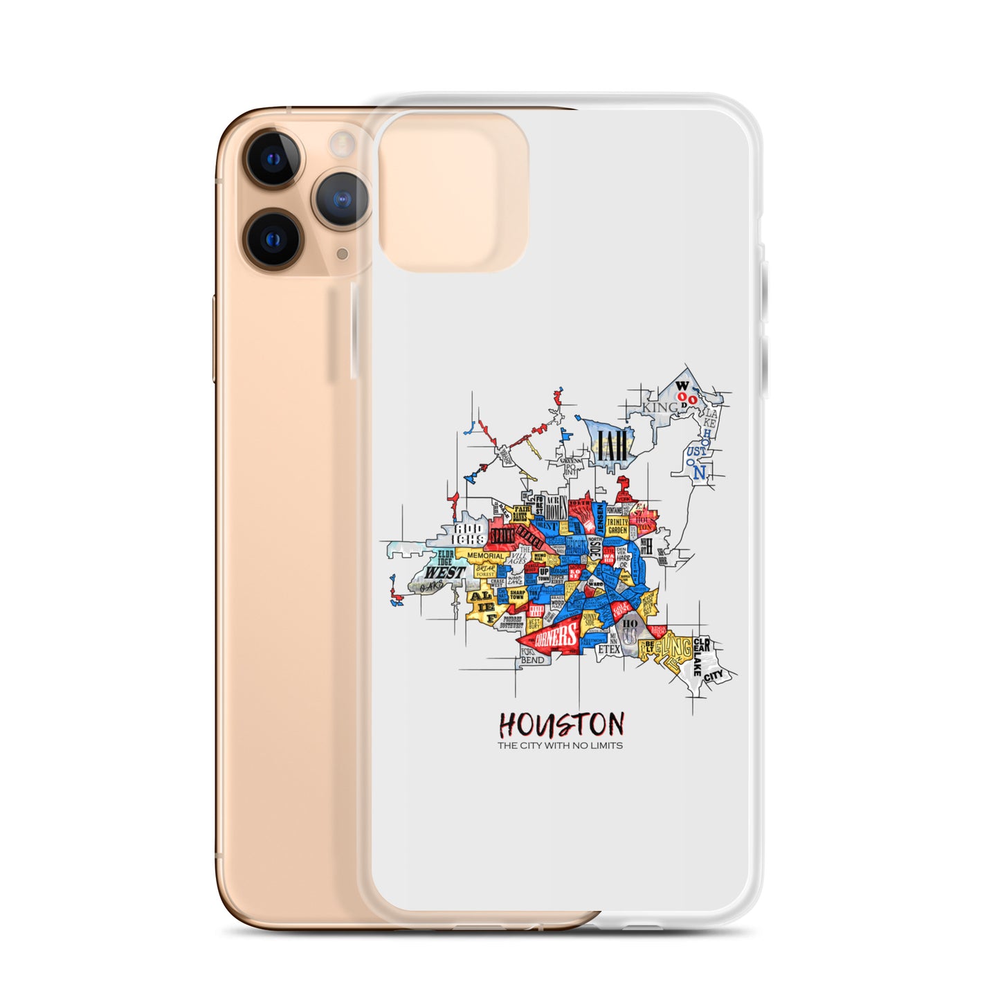Houston Map iPhone Case
