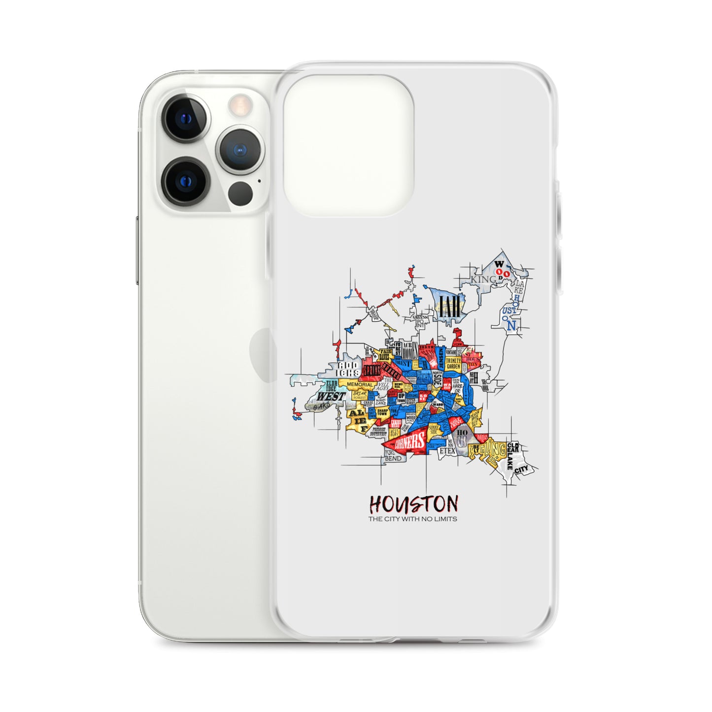 Houston Map iPhone Case