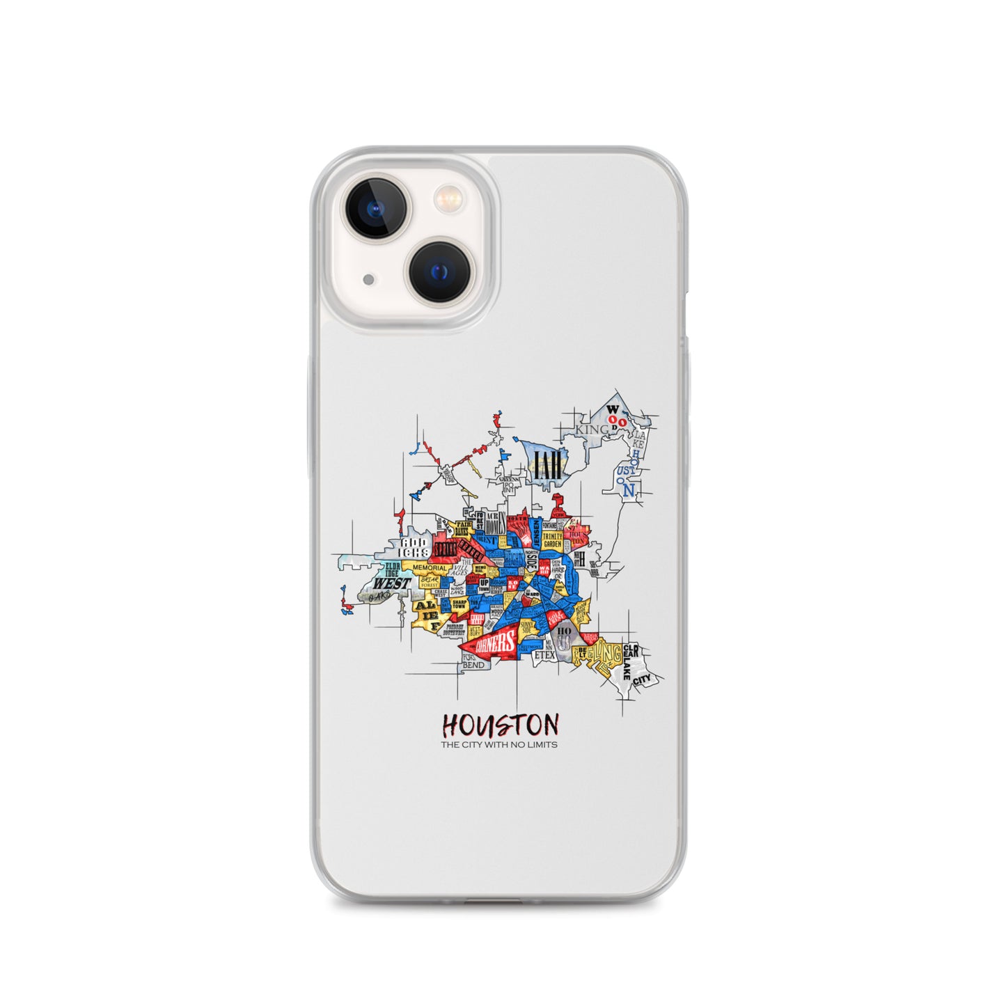 Houston Map iPhone Case