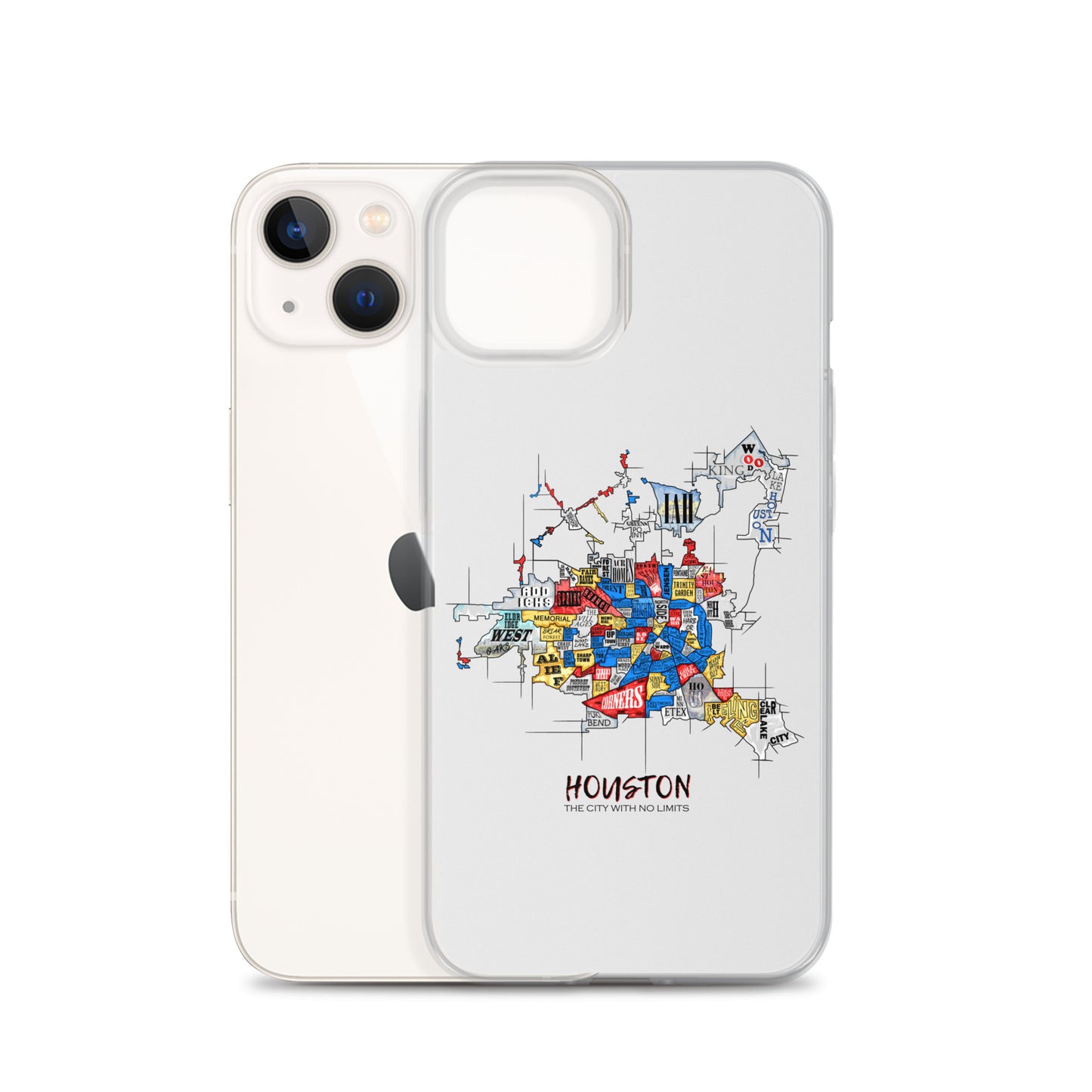 Houston Map iPhone Case