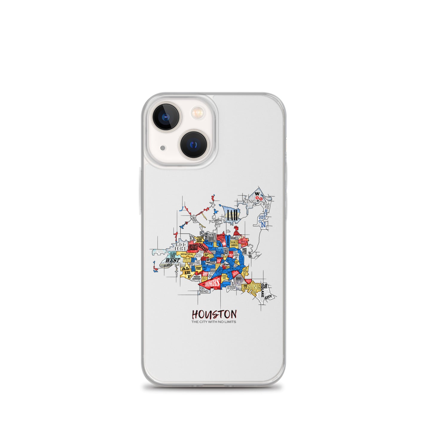 Houston Map iPhone Case