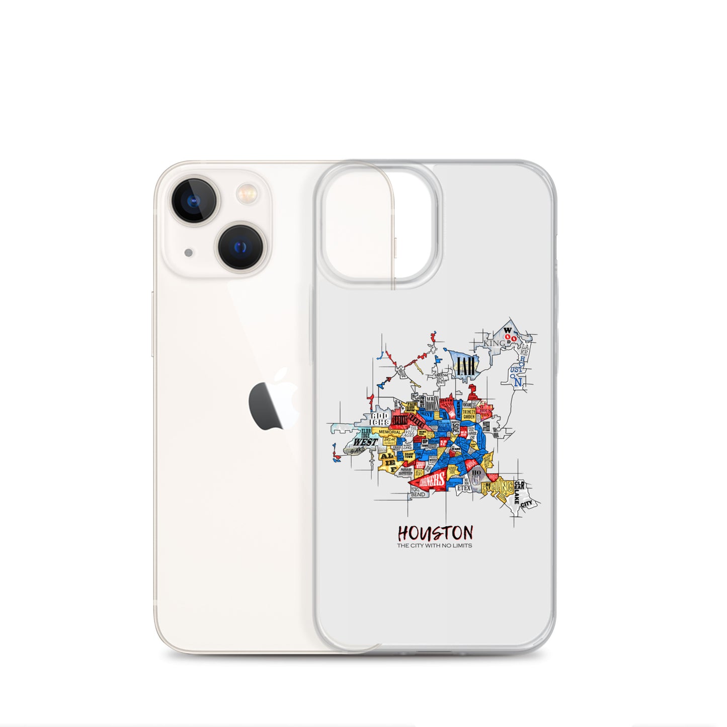Houston Map iPhone Case