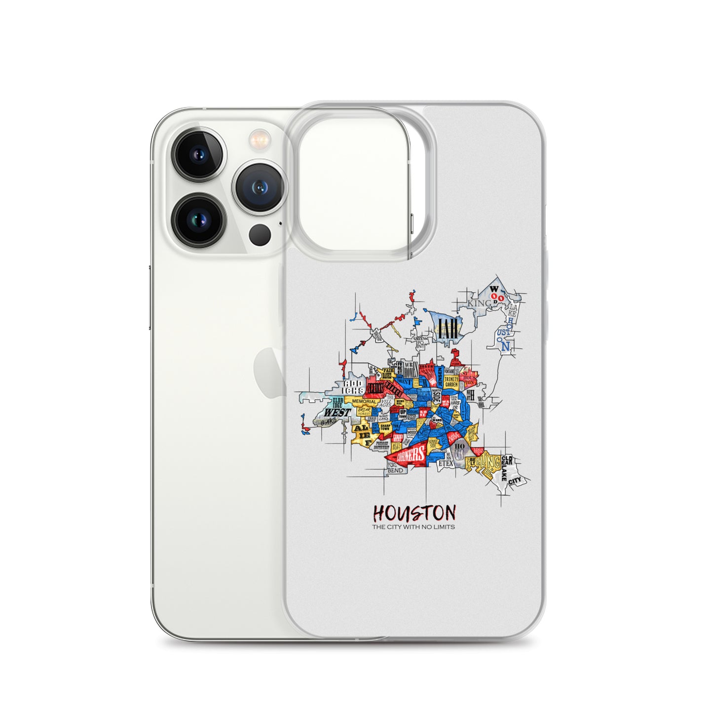 Houston Map iPhone Case