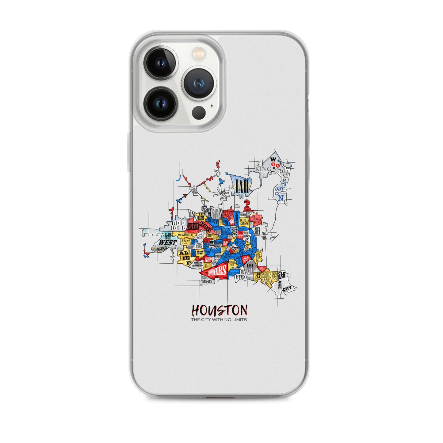 Houston Map iPhone Case