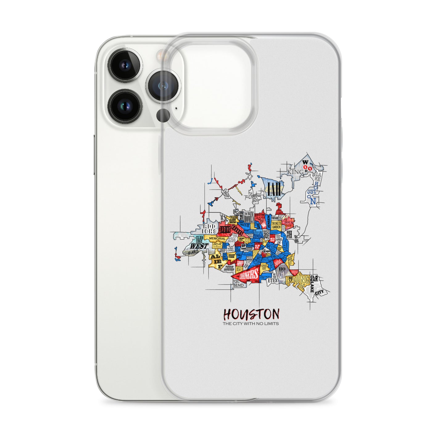 Houston Map iPhone Case