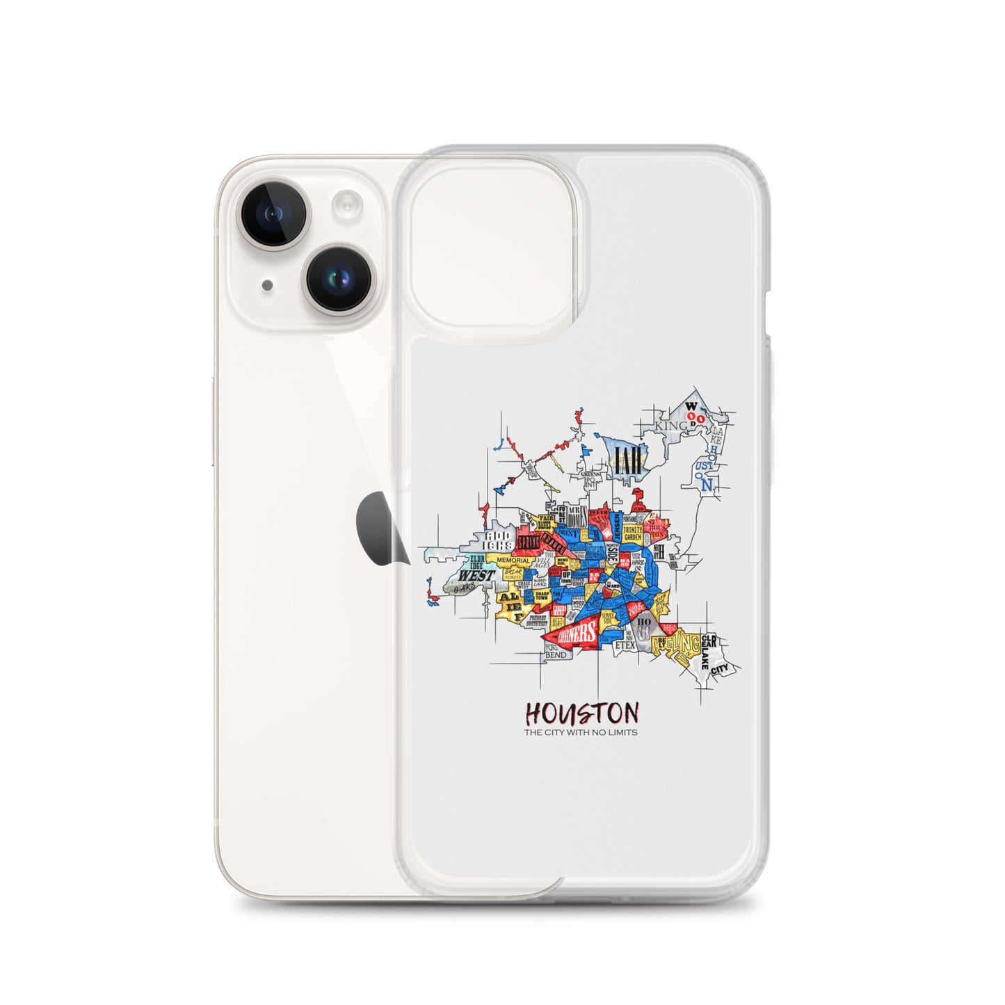 Houston Map iPhone Case