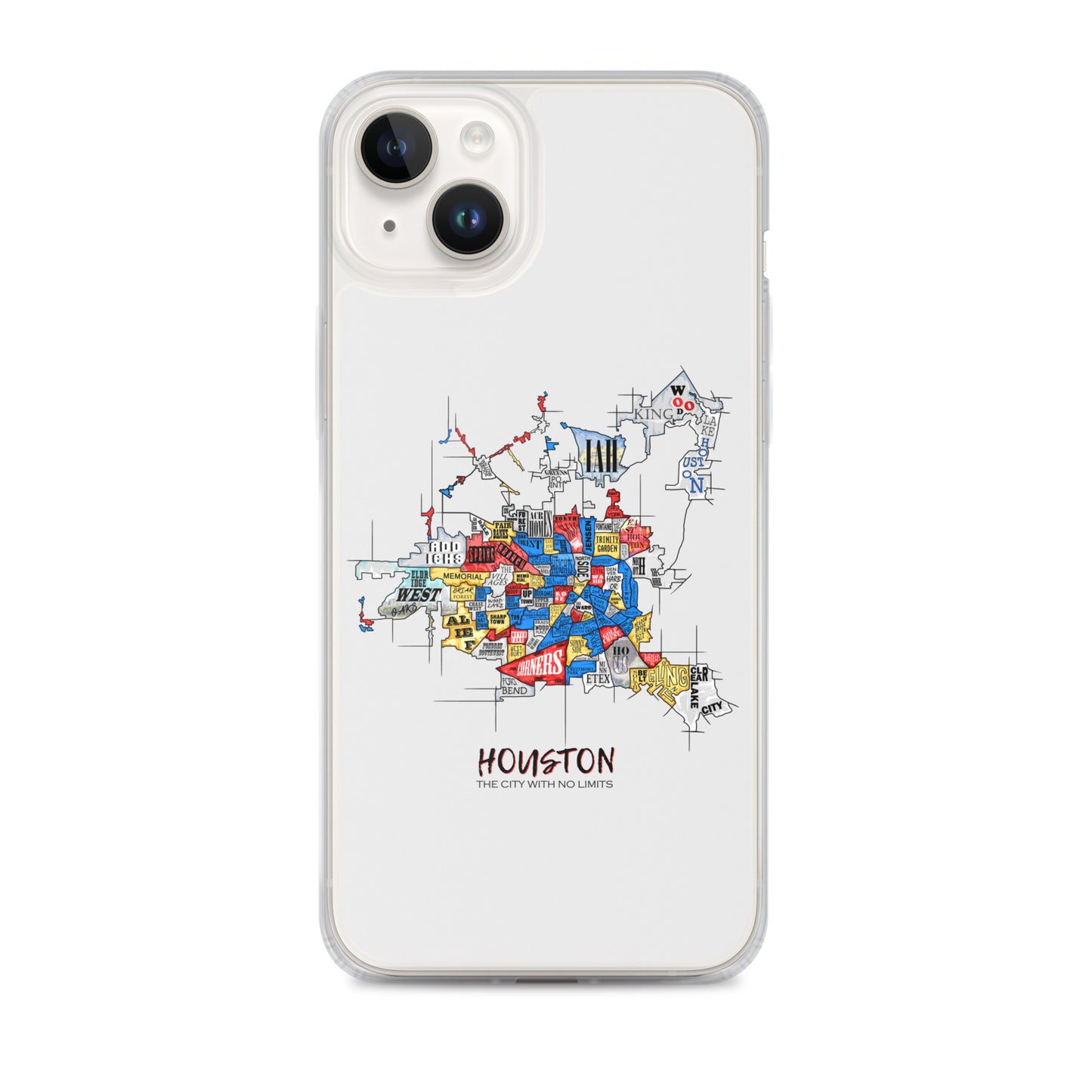 Houston Map iPhone Case