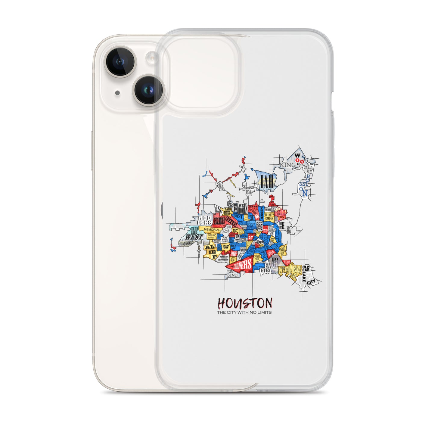 Houston Map iPhone Case