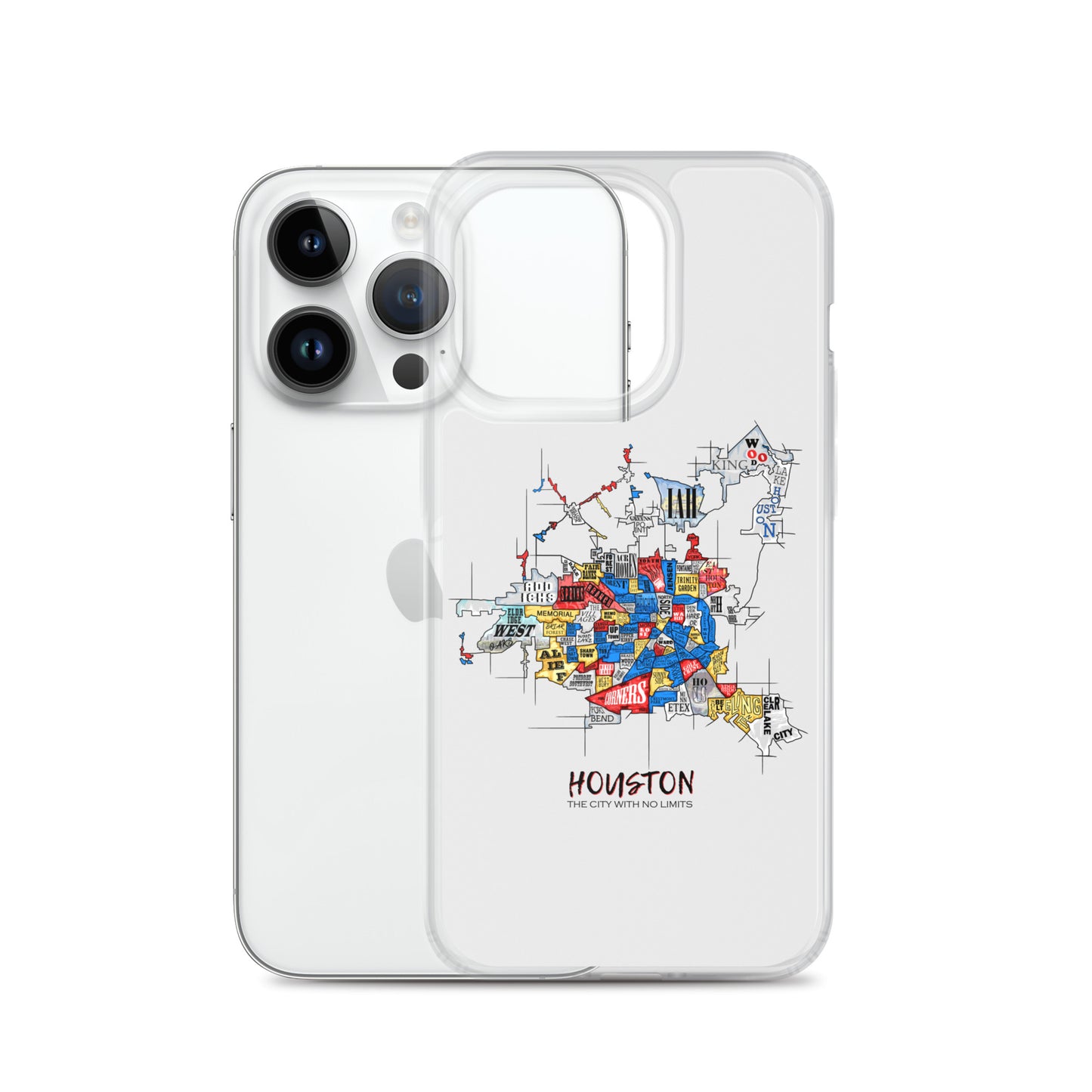 Houston Map iPhone Case