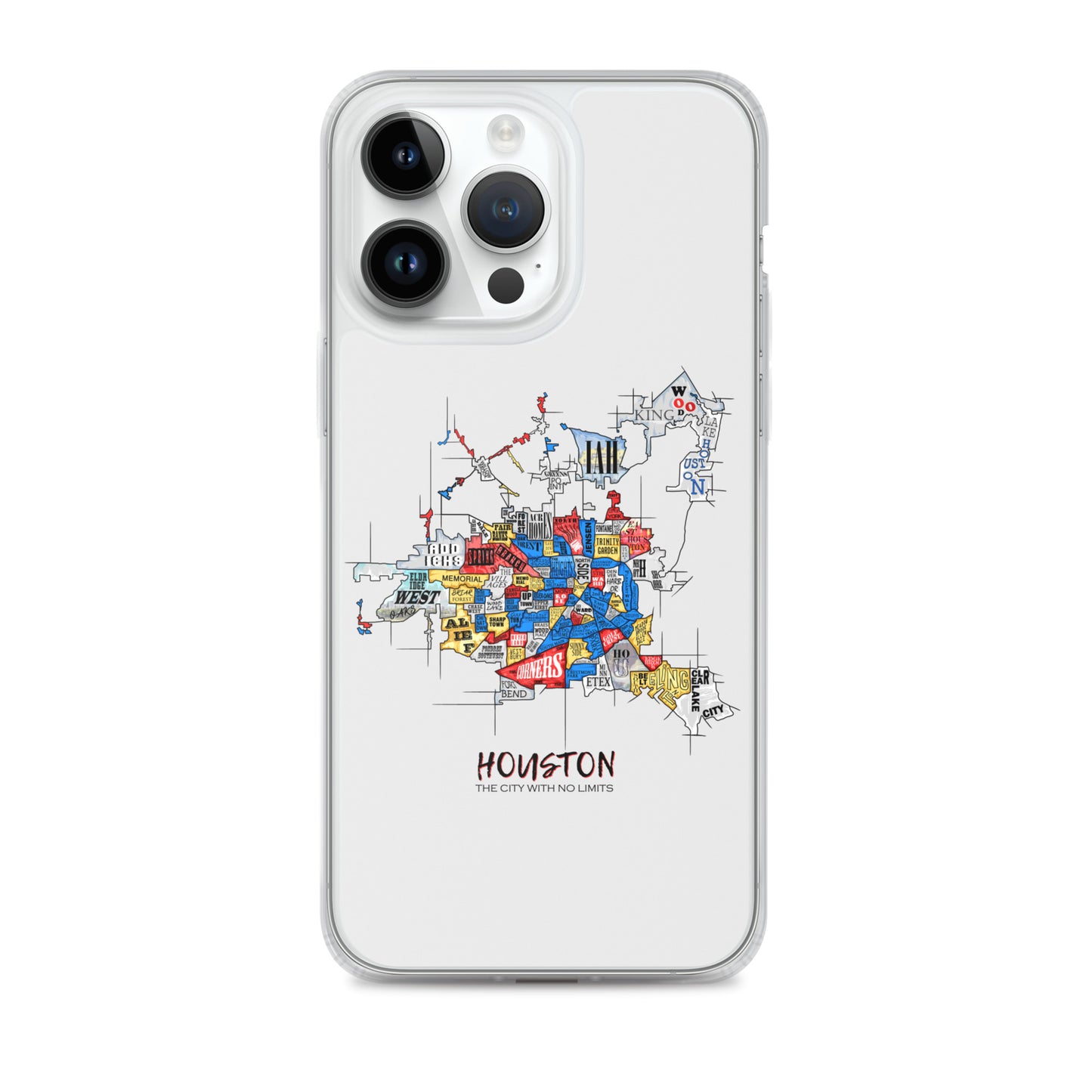 Houston Map iPhone Case