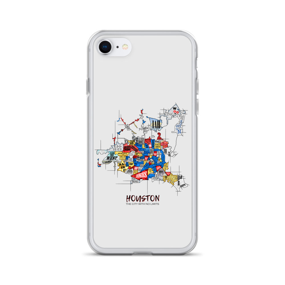 Houston Map iPhone Case