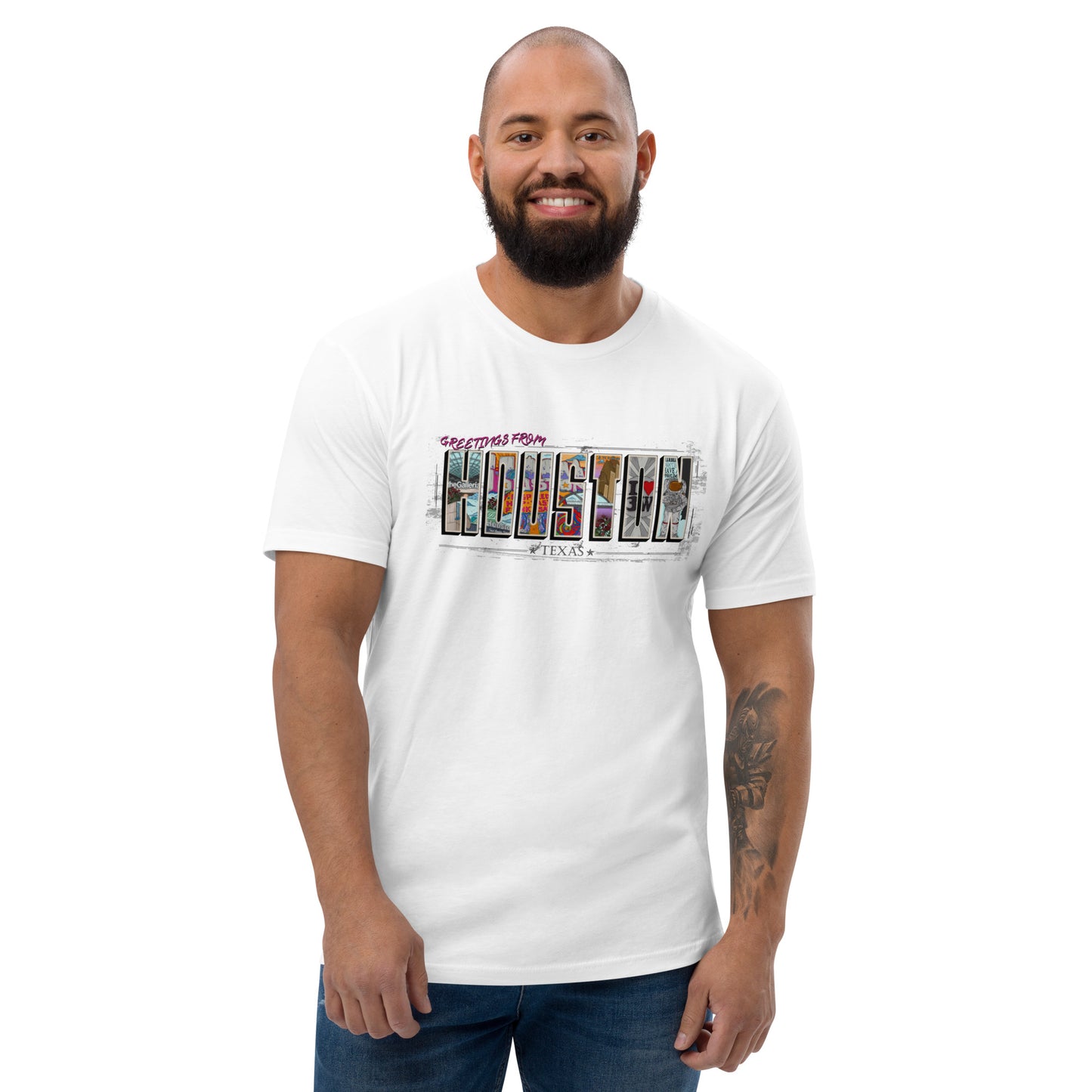 M| Houston Post Card Style T Shirt