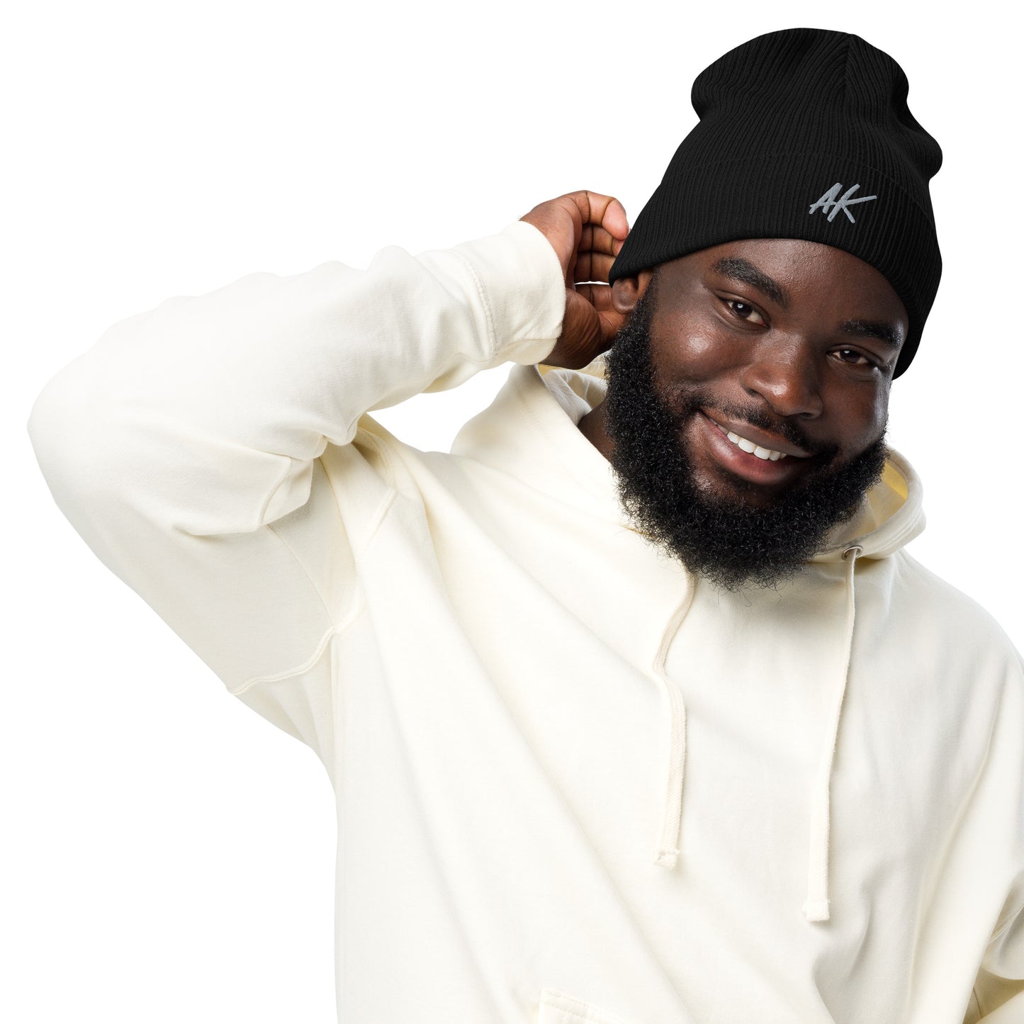 AK ribbed beanie (grey)