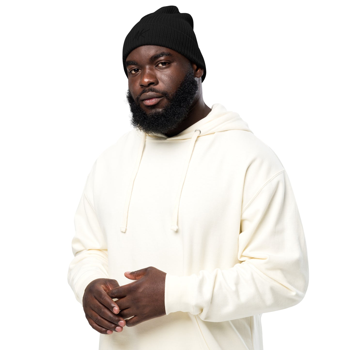 AK ribbed beanie (black)