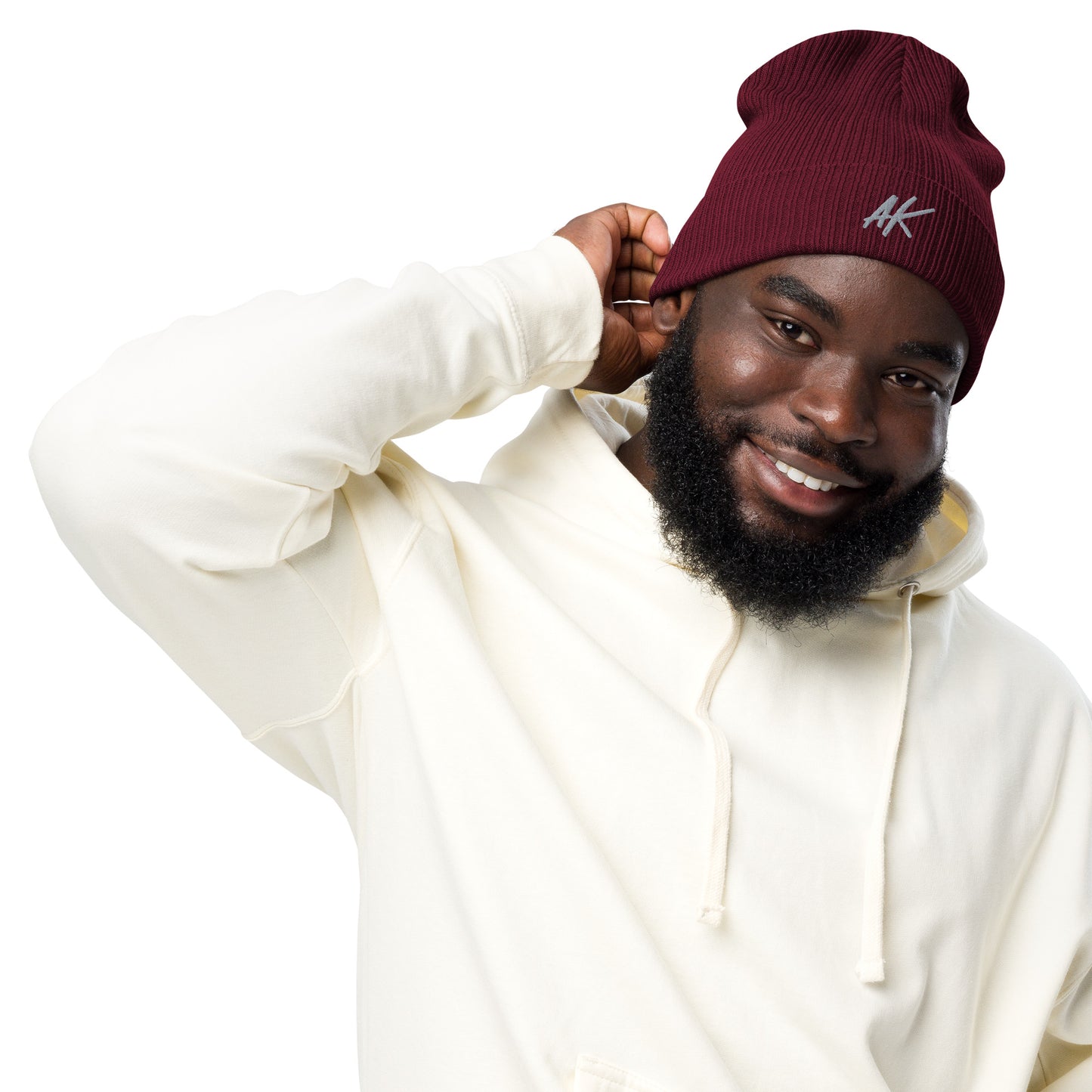 AK ribbed beanie (grey)