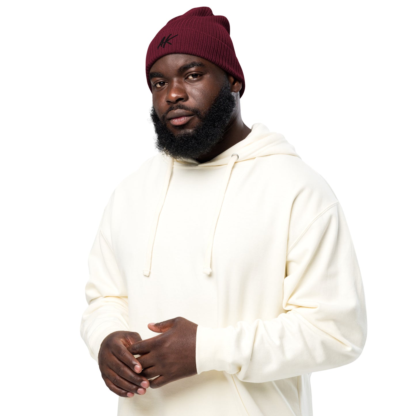 AK ribbed beanie (black)
