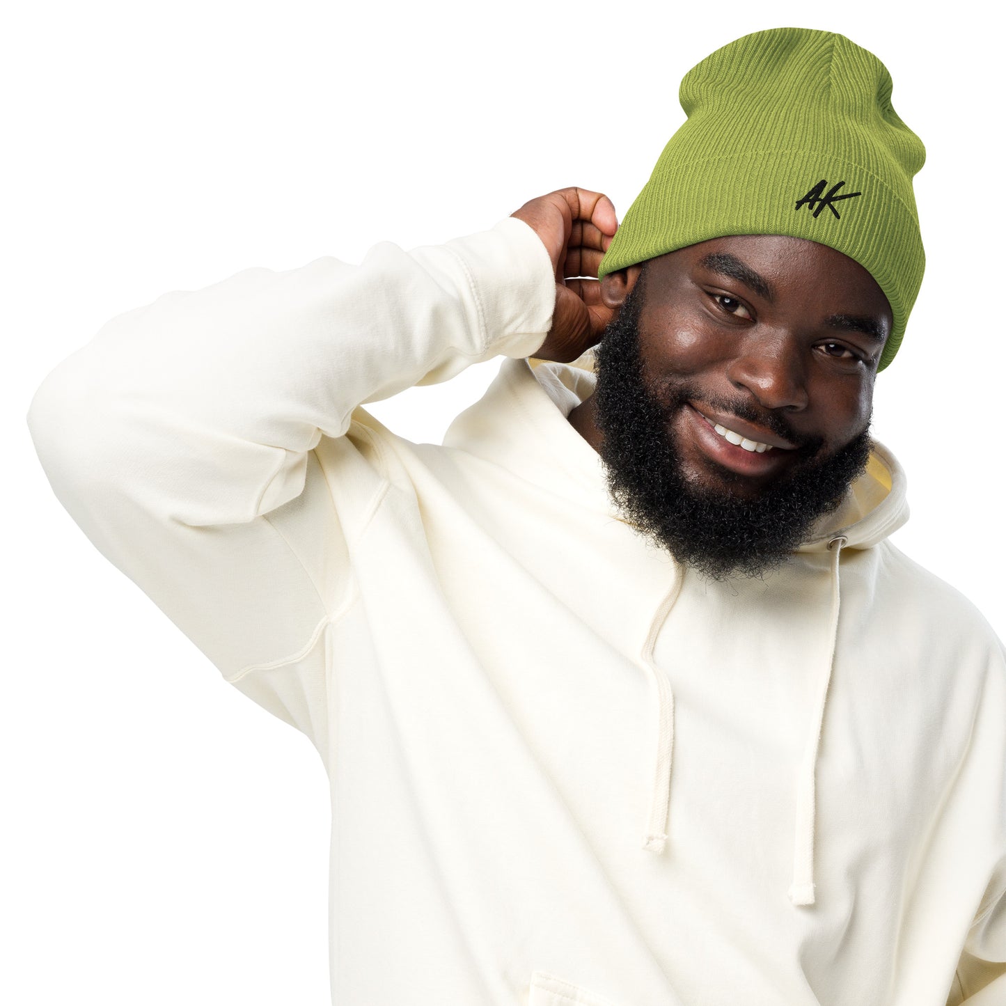 AK ribbed beanie (black)