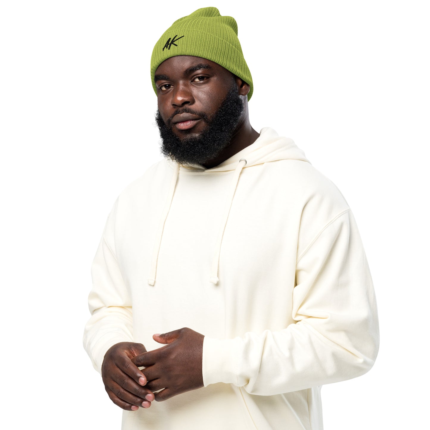 AK ribbed beanie (black)