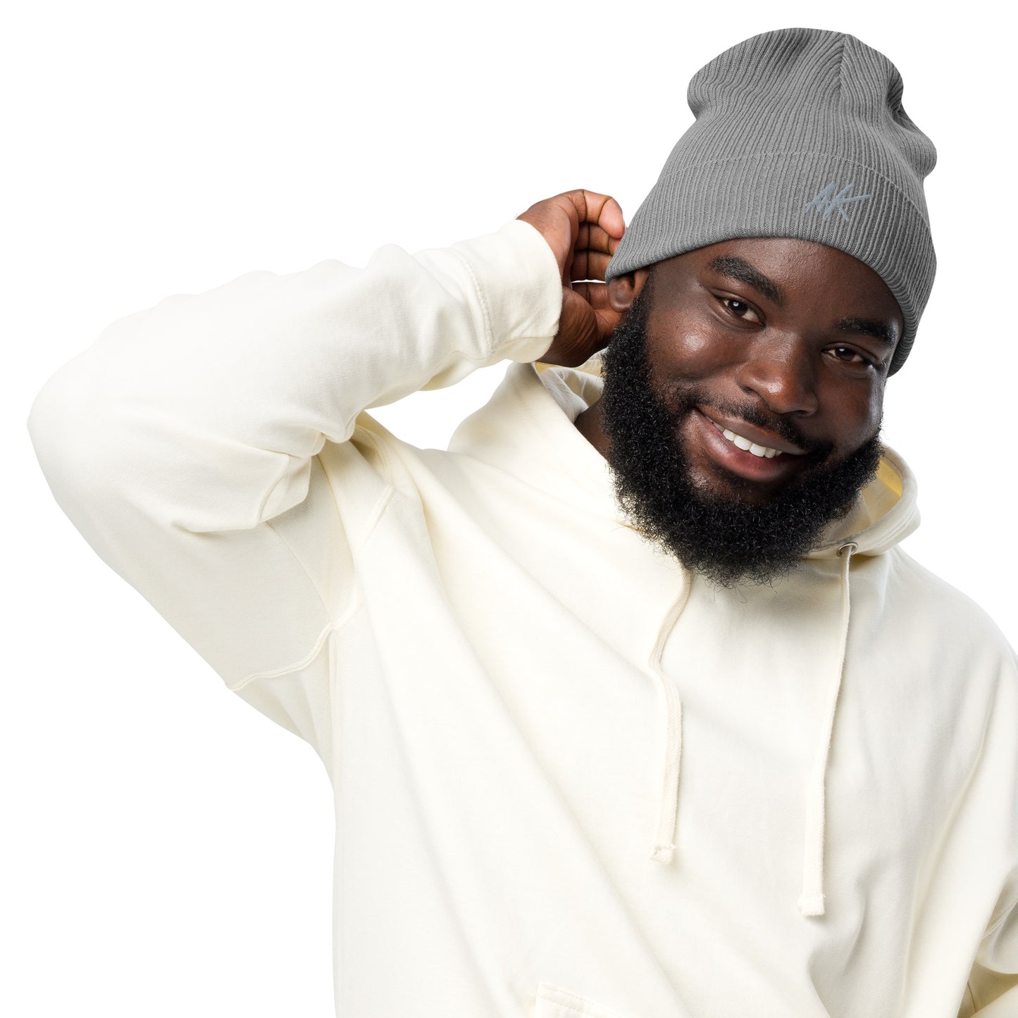 AK ribbed beanie (grey)