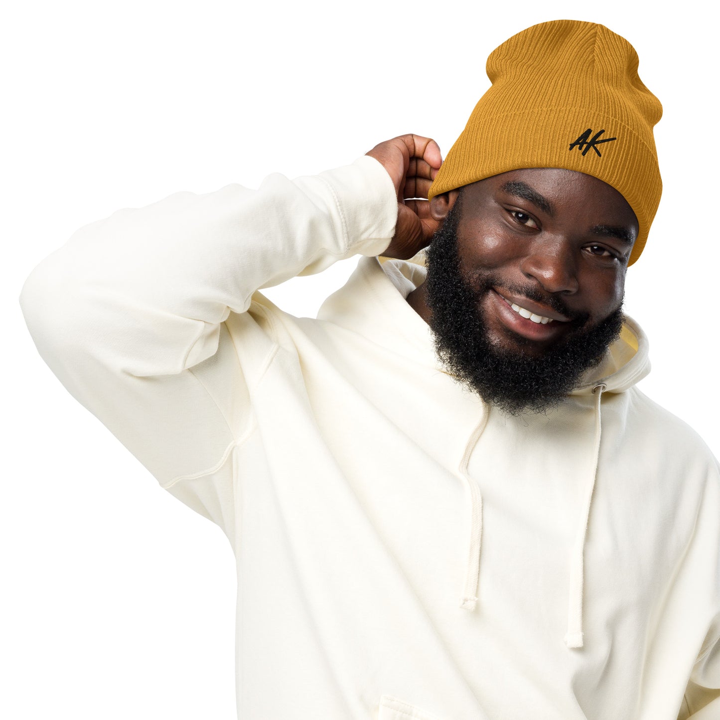 AK ribbed beanie (black)