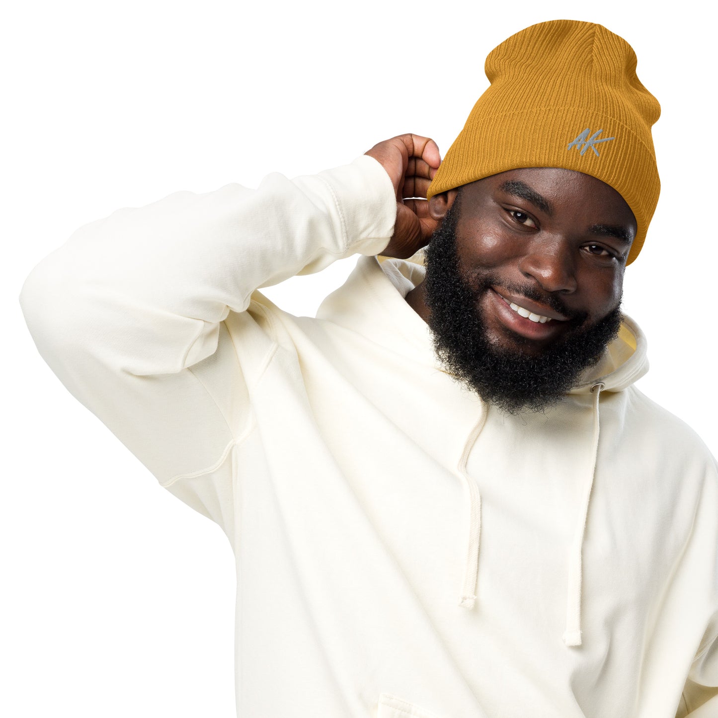 AK ribbed beanie (grey)