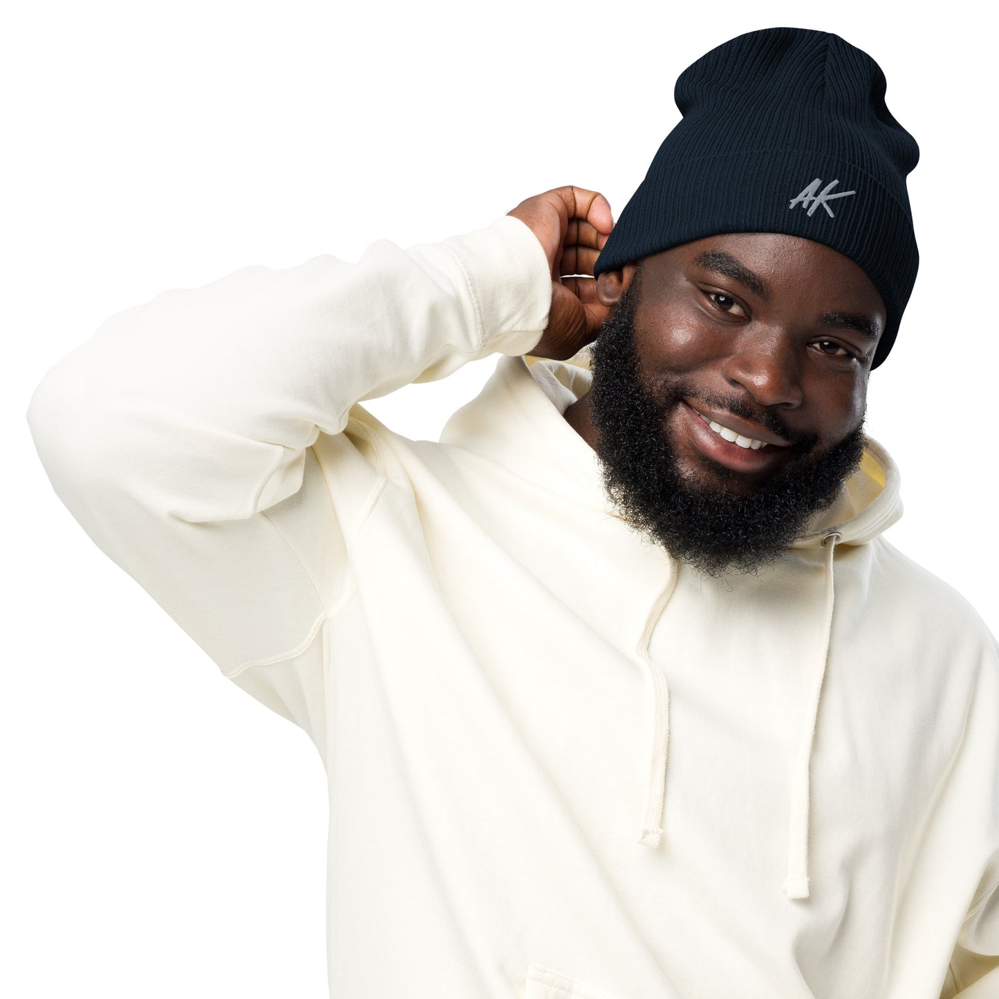 AK ribbed beanie (grey)