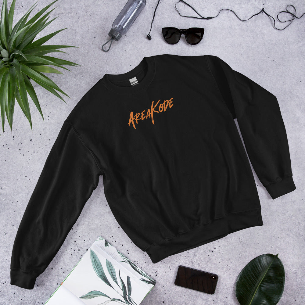 AreaKode - Unisex Crewneck (orange)