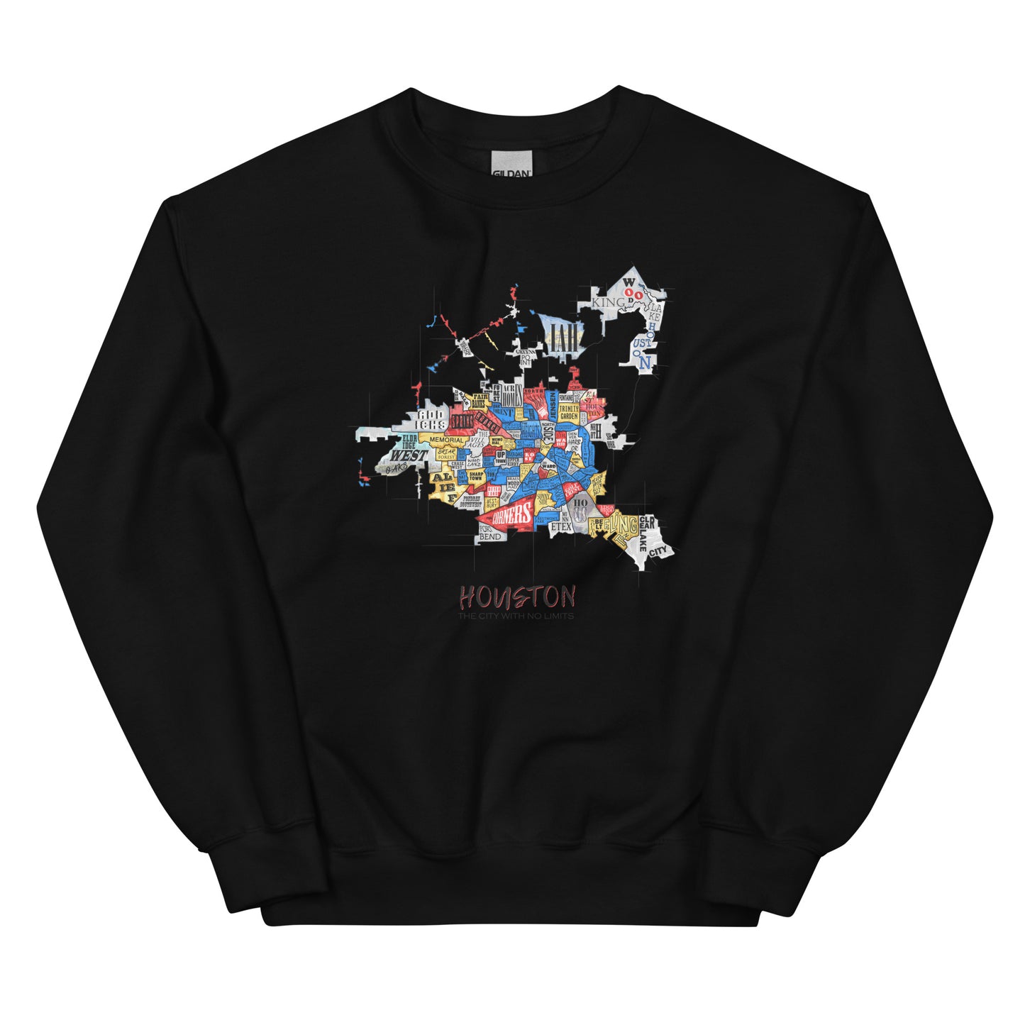 Houston Map Crewneck (unisex)