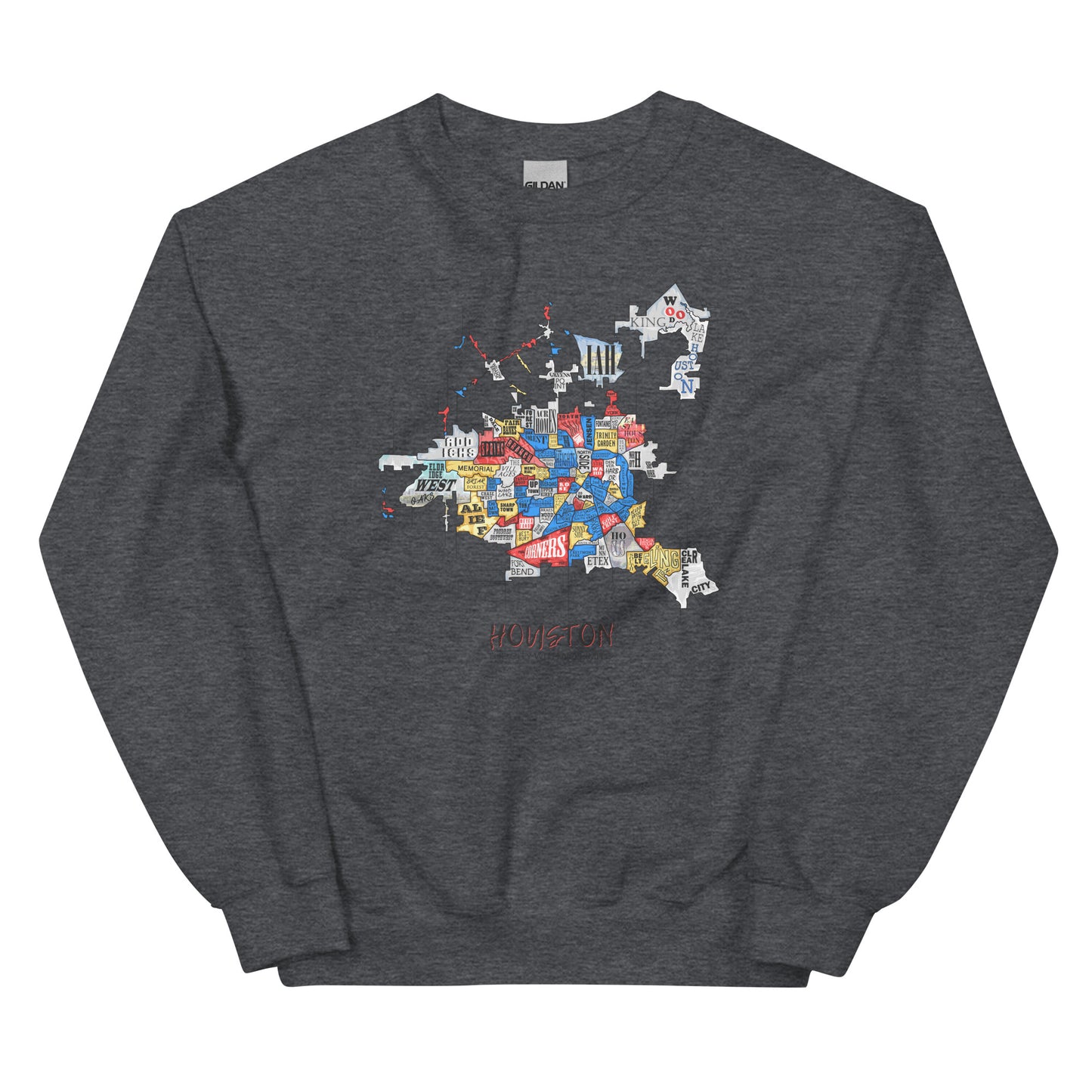 Houston Map Crewneck (unisex)