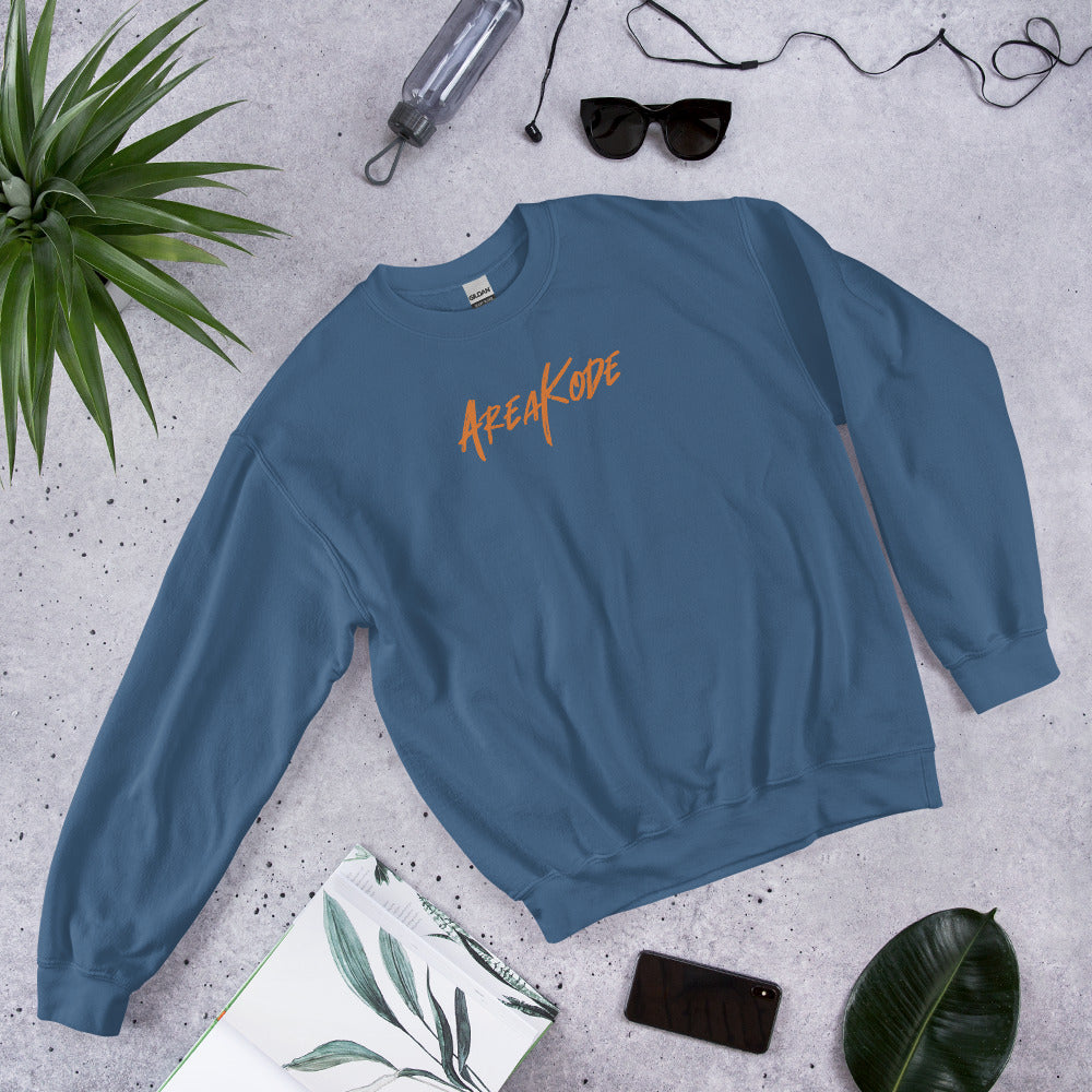AreaKode - Unisex Crewneck (orange)