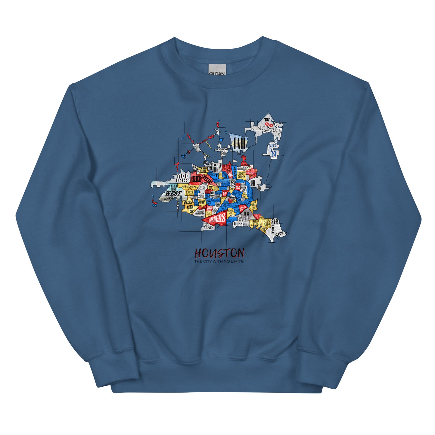 Houston Map Crewneck (unisex)