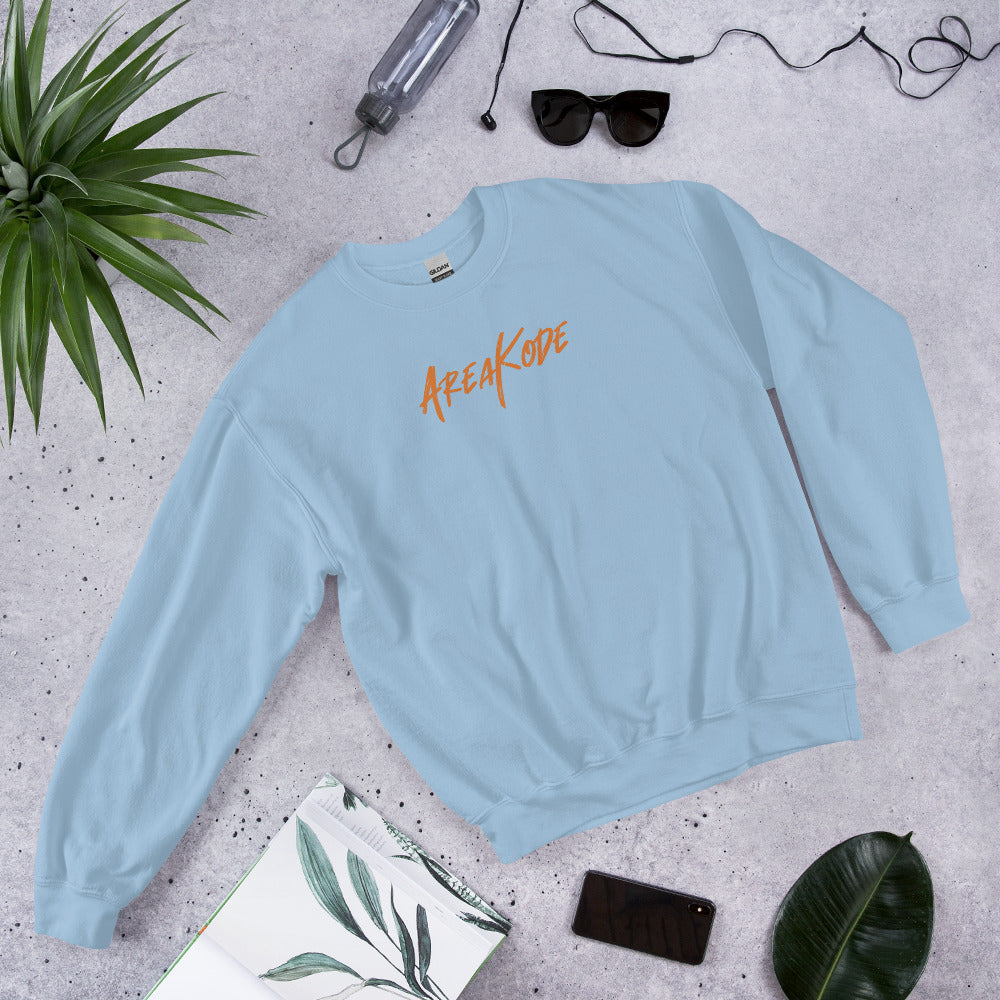 AreaKode - Unisex Crewneck (orange)
