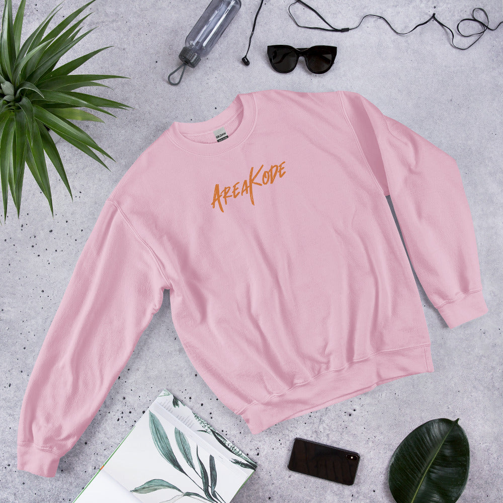 AreaKode - Unisex Crewneck (orange)
