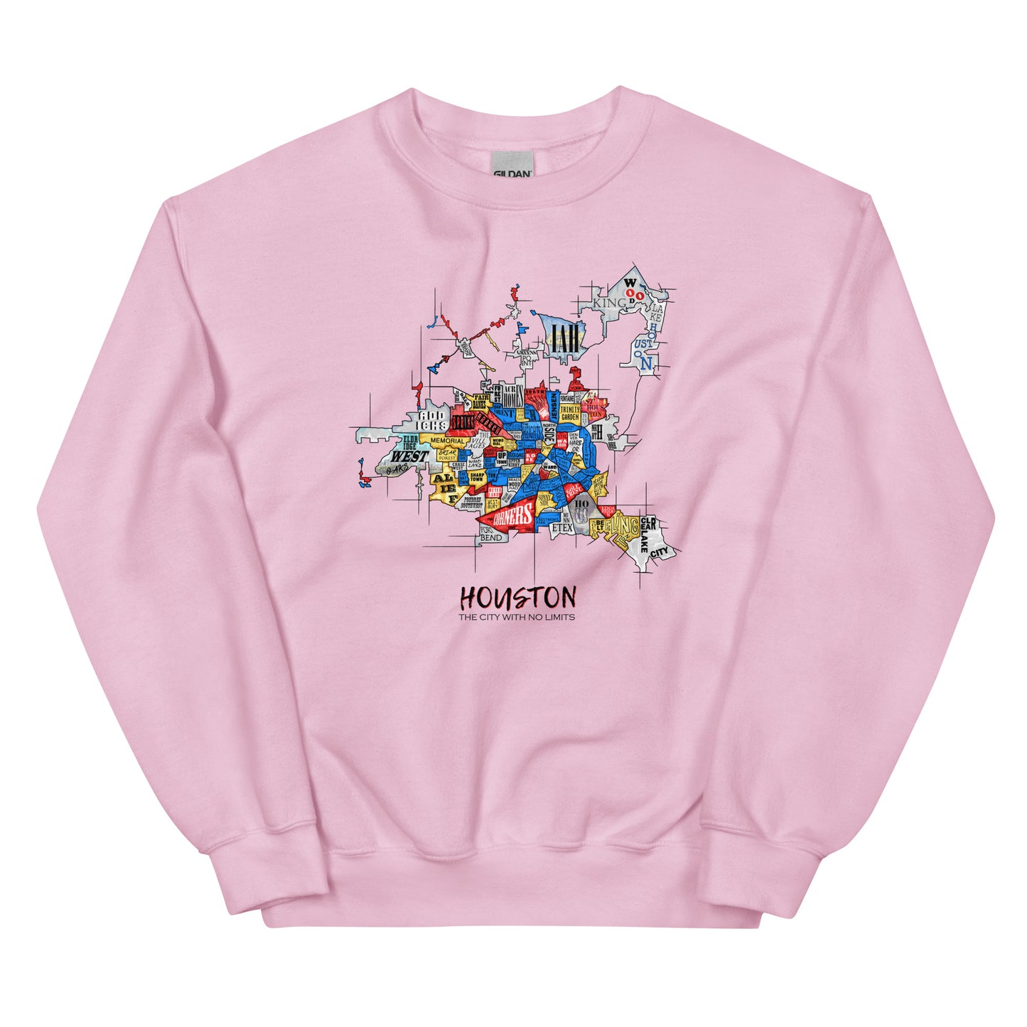 Houston Map Crewneck (unisex)