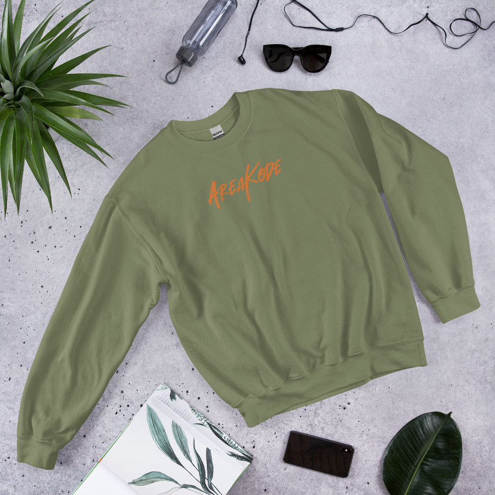 AreaKode - Unisex Crewneck (orange)