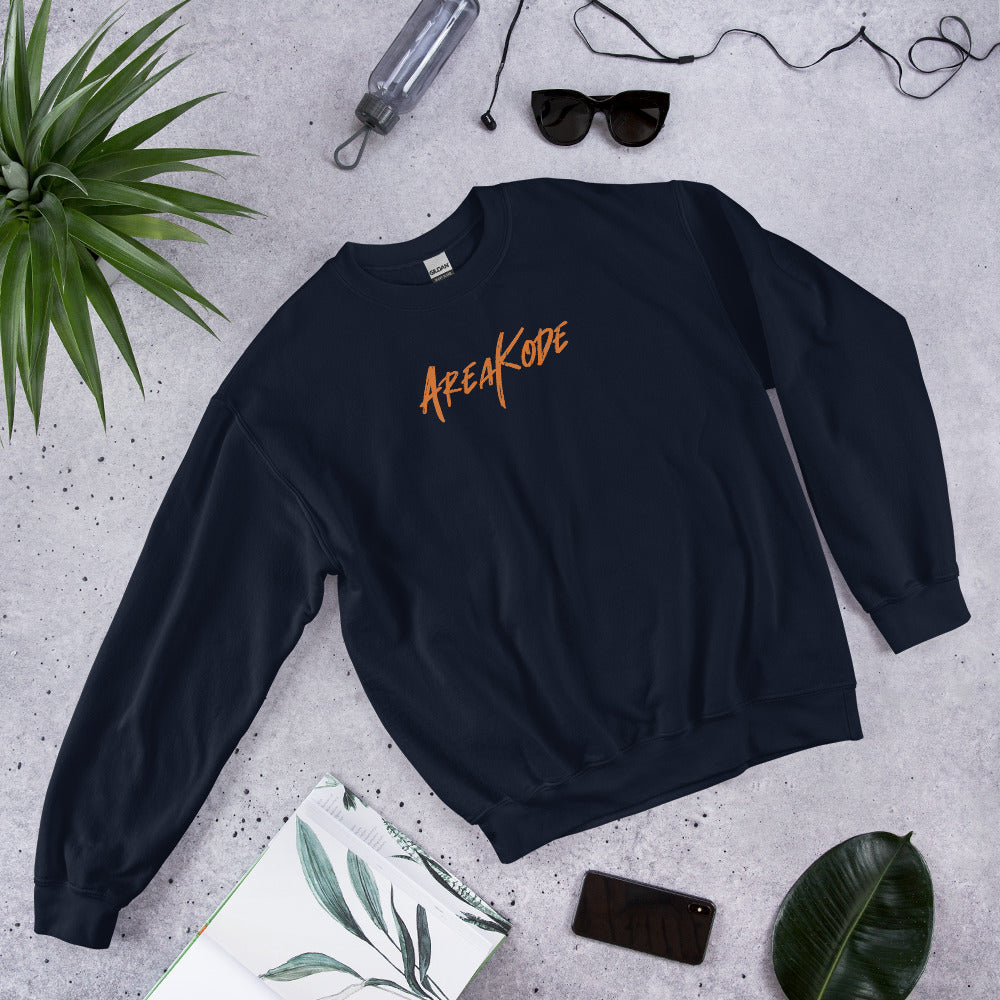 AreaKode - Unisex Crewneck (orange)