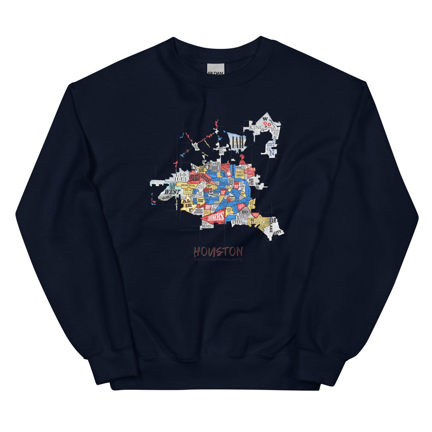 Houston Map Crewneck (unisex)