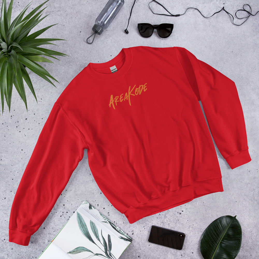 AreaKode - Unisex Crewneck (orange)
