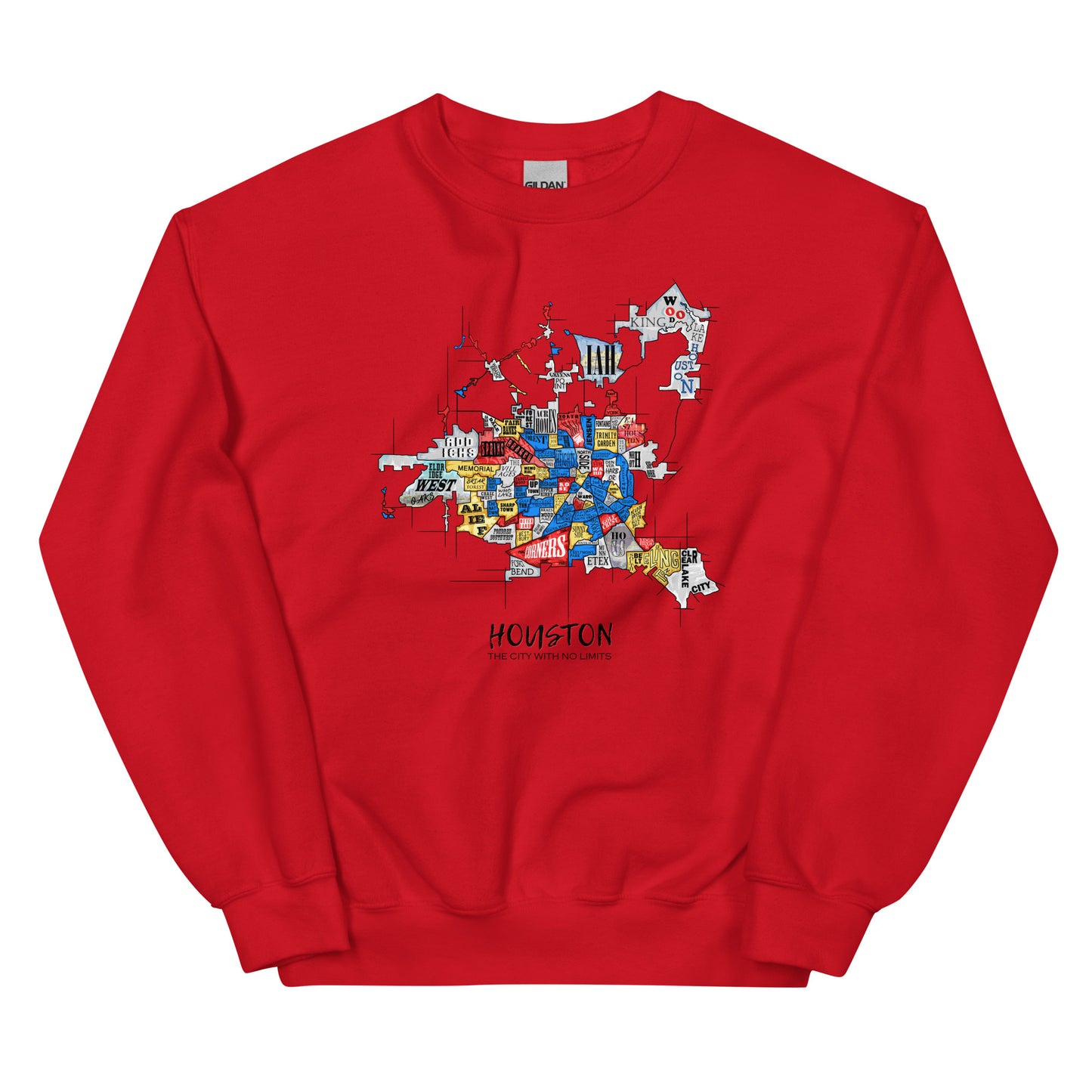 Houston Map Crewneck (unisex)