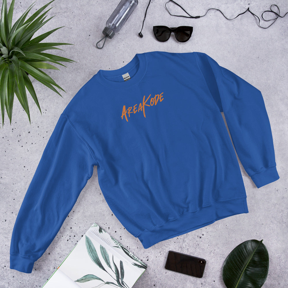 AreaKode - Unisex Crewneck (orange)