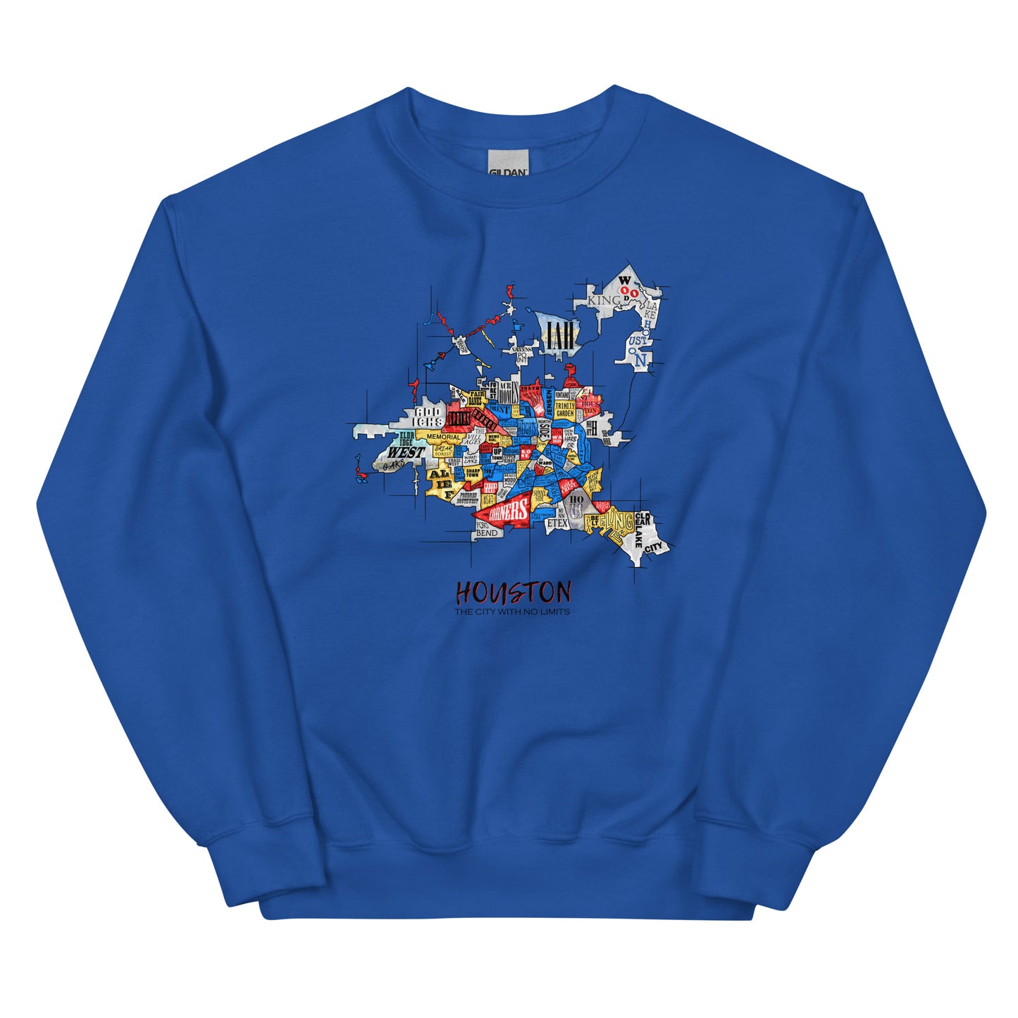 Houston Map Crewneck (unisex)