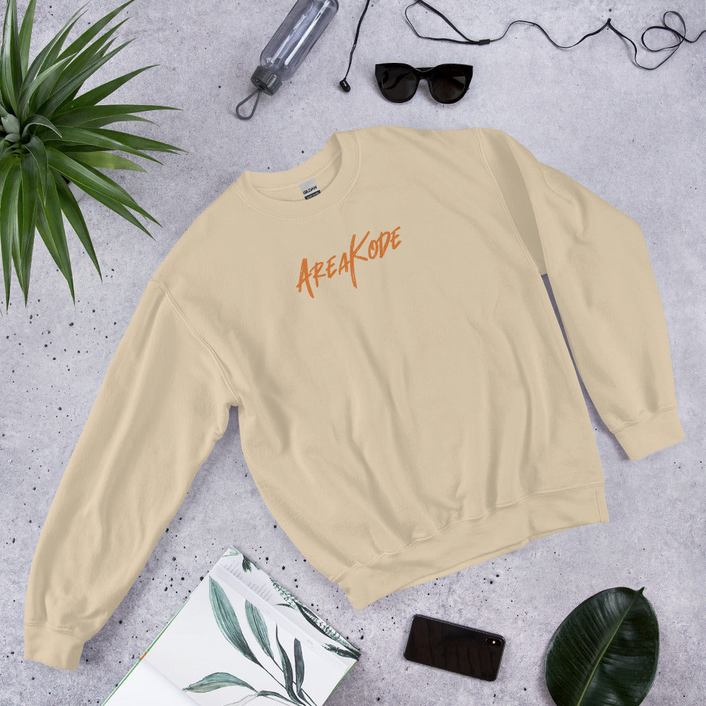 AreaKode - Unisex Crewneck (orange)
